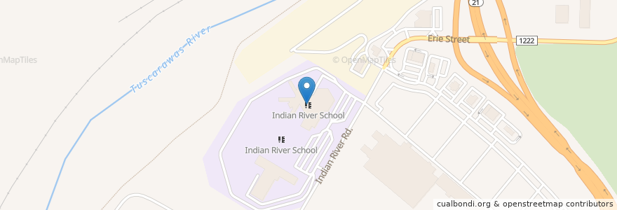 Mapa de ubicacion de Indian River School en ایالات متحده آمریکا, اوهایو, Stark County, Massillon.