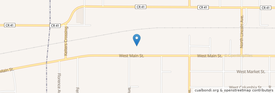 Mapa de ubicacion de Kingdom Hall of Jehovahs Witnesses en United States, Ohio, Stark County, Alliance.