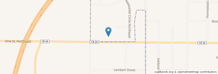 Mapa de ubicacion de Alliance Baptist Temple en 미국, 오하이오 주, Stark County, Lexington Township.