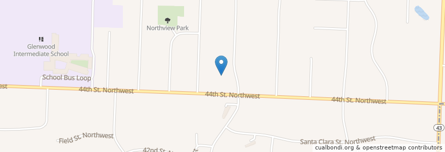Mapa de ubicacion de Greenwood Christian Church en Amerika Syarikat, Ohio, Stark County, Canton.
