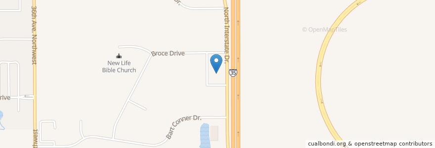 Mapa de ubicacion de George Lynn Cross Academy en Stati Uniti D'America, Oklahoma, Cleveland County, Norman.