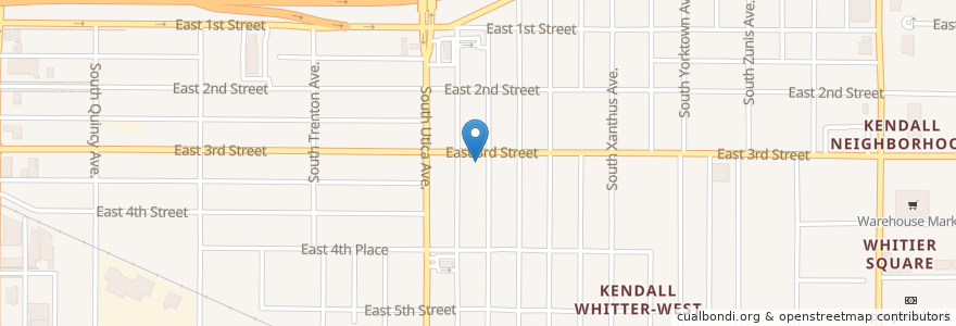 Mapa de ubicacion de Immanuel Baptist Church en Stati Uniti D'America, Oklahoma, Tulsa County, Tulsa.