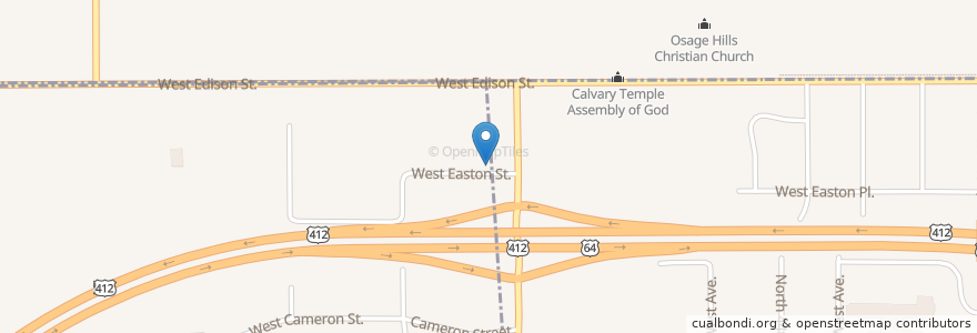 Mapa de ubicacion de 49th Street Hill Church en Соединённые Штаты Америки, Оклахома, Tulsa County, Тулса.