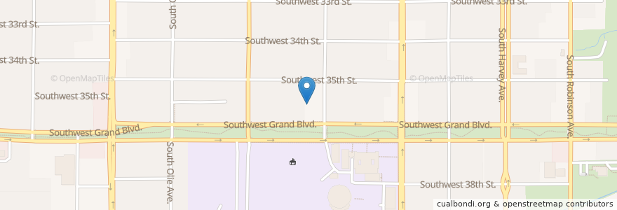 Mapa de ubicacion de South Lee United Methodist Church en Amerika Syarikat, Oklahoma, Oklahoma City, Oklahoma County.