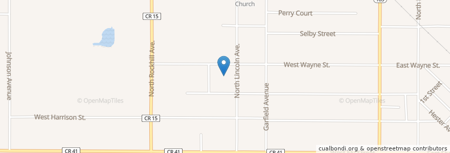 Mapa de ubicacion de North Lincoln Elementary School en 美利坚合众国/美利堅合眾國, 俄亥俄州, Stark County, Alliance.