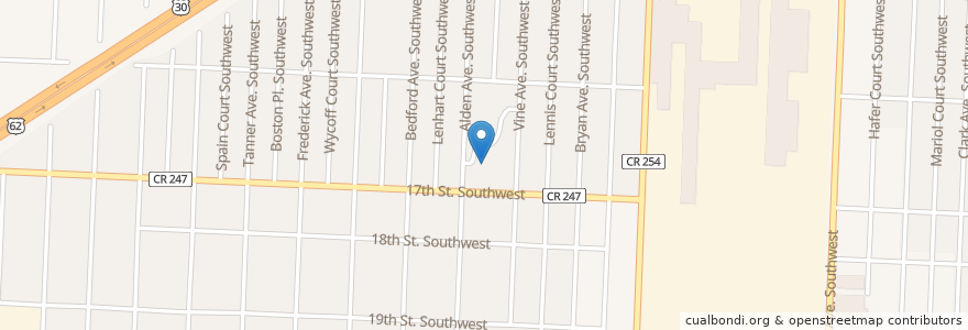 Mapa de ubicacion de McGregor Elementary School en Amerika Syarikat, Ohio, Stark County, Canton.