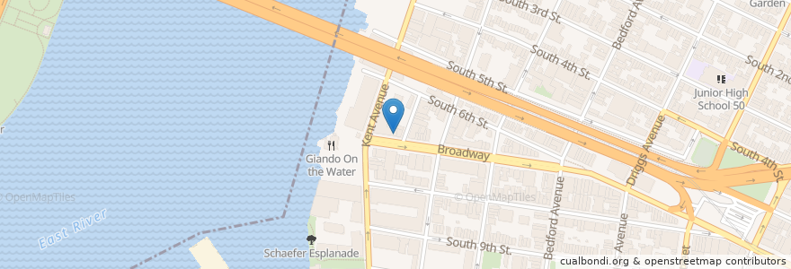 Mapa de ubicacion de Blank cafe en United States, New York, New York.