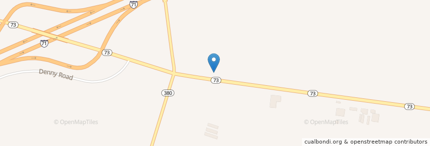 Mapa de ubicacion de Sabin Cemetery en 미국, 오하이오 주, Clinton County.