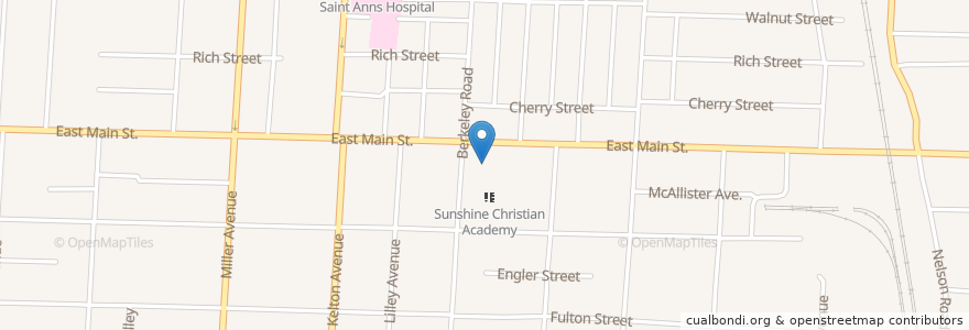 Mapa de ubicacion de Theatre Street Dance Academy en États-Unis D'Amérique, Ohio, Franklin County, Columbus.