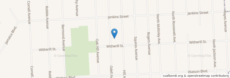 Mapa de ubicacion de George W Johnson School en 미국, 뉴욕, Broome County, Union Town, Endicott.