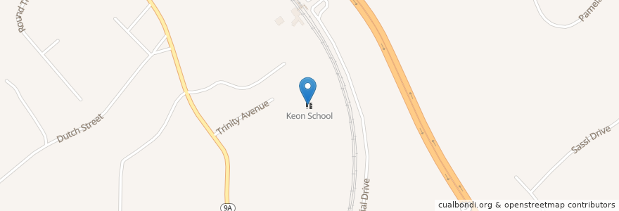 Mapa de ubicacion de Keon School en United States, New York, Westchester County, Cortlandt.