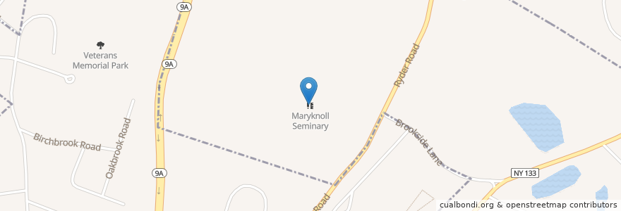 Mapa de ubicacion de Maryknoll Seminary en 미국, 뉴욕, Westchester County, Town Of Ossining.