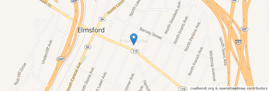 Mapa de ubicacion de Mount Carmel School en الولايات المتّحدة الأمريكيّة, نيويورك, Westchester County, Town Of Greenburgh.