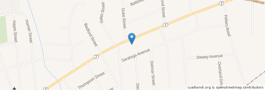 Mapa de ubicacion de Saint Andrew's Catechetical School en United States, New York, Broome County, Binghamton.