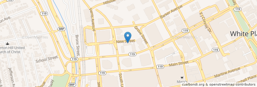 Mapa de ubicacion de Saint Johns School en ایالات متحده آمریکا, New York, Westchester County, White Plains.