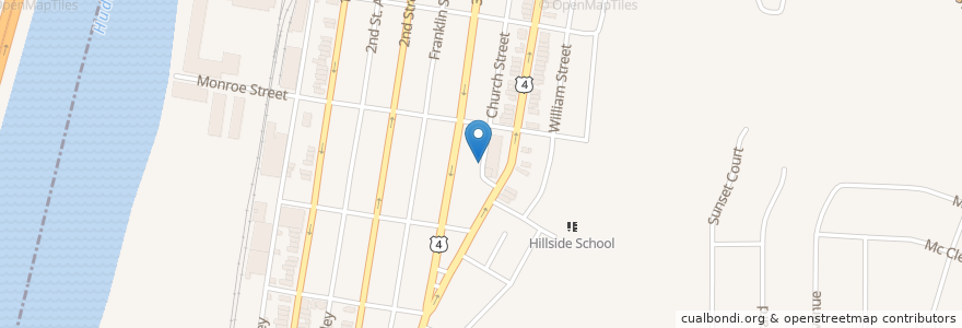 Mapa de ubicacion de Saint Joseph School en États-Unis D'Amérique, New York, Rensselaer County, City Of Troy.