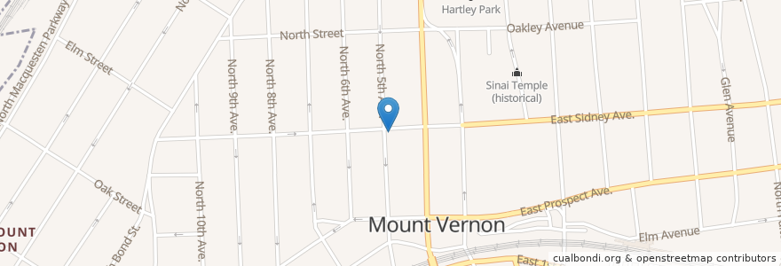 Mapa de ubicacion de Our Lady of Victory Parochial School en 미국, 뉴욕, Westchester County, Mount Vernon.