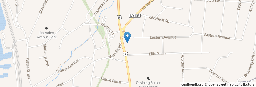Mapa de ubicacion de Trinity Episcopal Church en Amerika Birleşik Devletleri, New York, Westchester County, Town Of Ossining, Ossining.