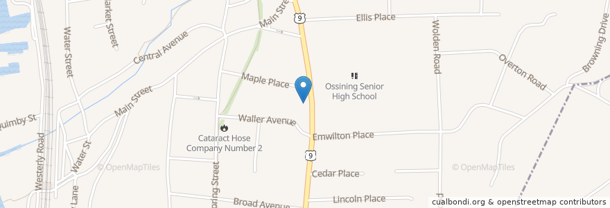 Mapa de ubicacion de Squire School en Verenigde Staten, New York, Westchester County, Town Of Ossining, Ossining.