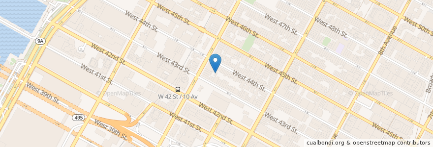 Mapa de ubicacion de Seventh Associate Presbyterian Church en 미국, 뉴욕, New York, New York County, Manhattan, Manhattan Community Board 4.