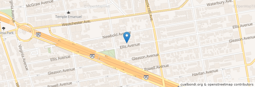 Mapa de ubicacion de Jewish Center of Unionport en 美利坚合众国/美利堅合眾國, 纽约州 / 紐約州, 纽约, Bronx County, The Bronx.