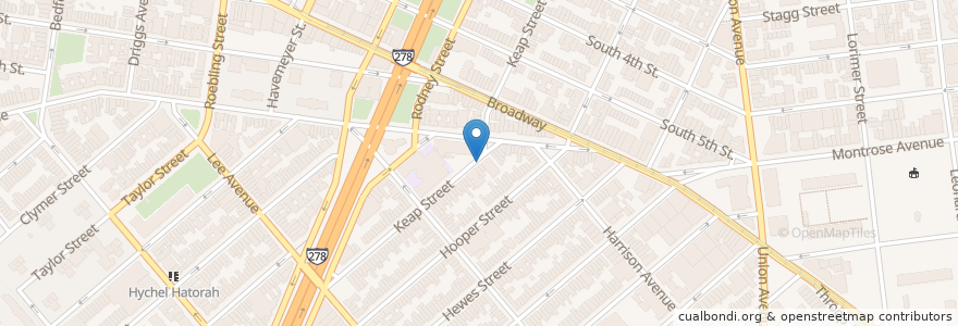 Mapa de ubicacion de Bnos Yakov of Pupa en Estados Unidos De América, Nueva York, Nueva York, Brooklyn.