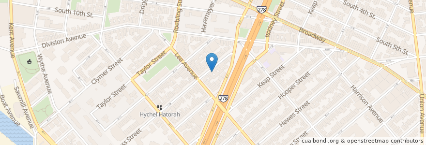 Mapa de ubicacion de Yeshiva Tzemach Tzadik Viznitz en Соединённые Штаты Америки, Нью-Йорк, Нью-Йорк, Бруклин.