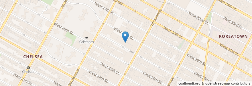 Mapa de ubicacion de Fashion Institute of Technology en アメリカ合衆国, ニューヨーク州, New York, New York County, Manhattan, Manhattan Community Board 5, Manhattan Community Board 4.