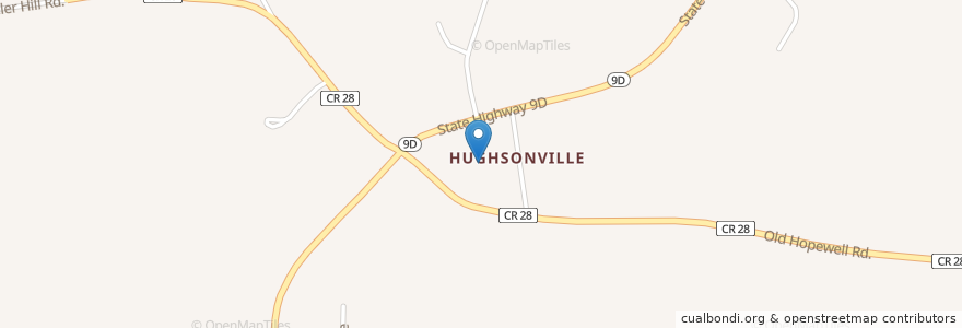 Mapa de ubicacion de Hughsonville Presbyterian Church en Amerika Birleşik Devletleri, New York, Dutchess County, Town Of Wappinger.