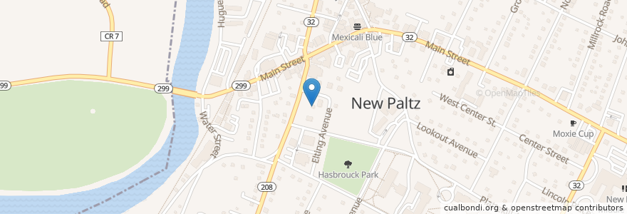Mapa de ubicacion de Mountain Laurel Waldorf School en アメリカ合衆国, ニューヨーク州, Ulster County, Town Of New Paltz, New Paltz.
