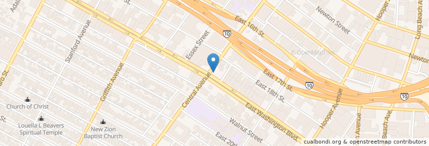 Mapa de ubicacion de Shall Gas en 미국, 캘리포니아주, Los Angeles County, 로스앤젤레스.