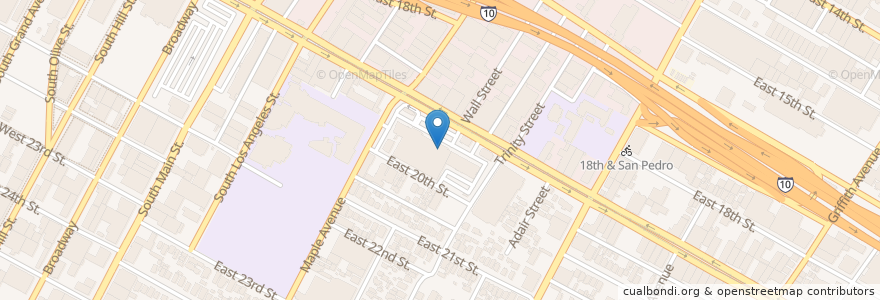 Mapa de ubicacion de RiteAid en United States, California, Los Angeles County, Los Angeles.