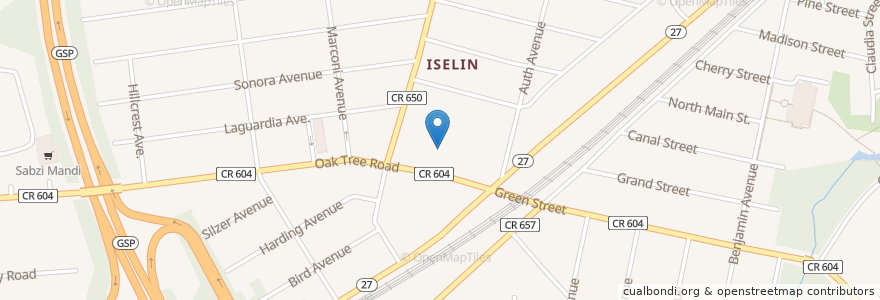 Mapa de ubicacion de Saint Cecelia School en Estados Unidos De América, Nueva Jersey, Middlesex County, Woodbridge Township.