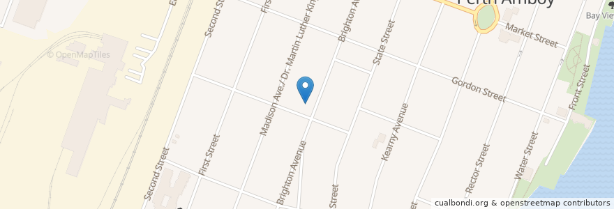 Mapa de ubicacion de Number 7 Elementary School en الولايات المتّحدة الأمريكيّة, نيو جيرسي, Middlesex County, Perth Amboy.