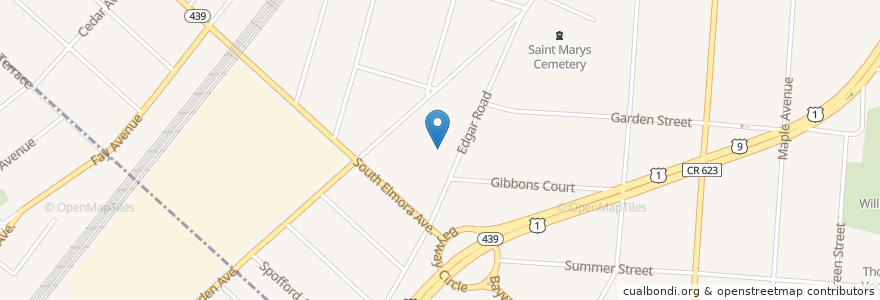 Mapa de ubicacion de Woodrow Wilson Elementary School en Verenigde Staten, New Jersey, Union County, Elizabeth.