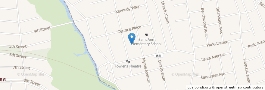 Mapa de ubicacion de Joseph C Caruso Elementary School (Historical) en Amerika Syarikat, New Jersey, Monmouth County, Keansburg.