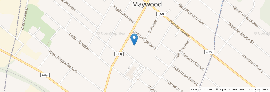 Mapa de ubicacion de Maywood Avenue Elementary School en United States, New Jersey, Bergen County, Maywood.