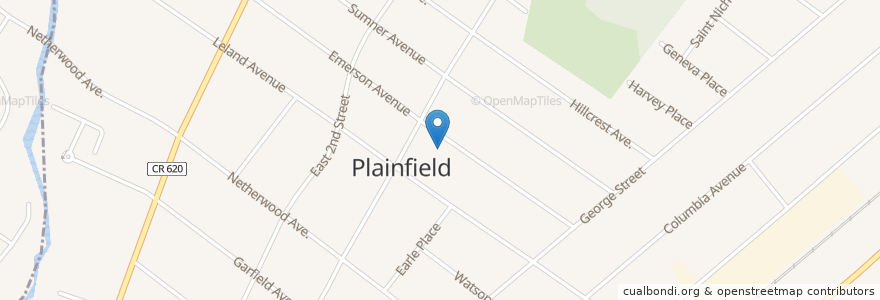 Mapa de ubicacion de Miracle Baptist Church en Amerika Syarikat, New Jersey, Union County, Plainfield.