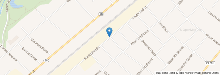 Mapa de ubicacion de Calvary Full Gospel Church en États-Unis D'Amérique, New Jersey, Union County, Plainfield.