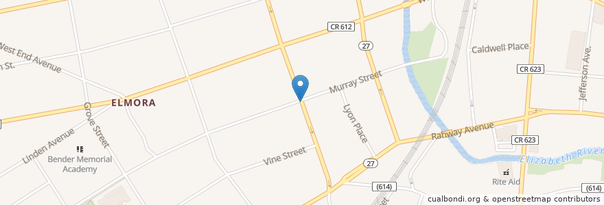Mapa de ubicacion de Congregation Adath Yeshuren en Stati Uniti D'America, New Jersey, Union County, Elizabeth.
