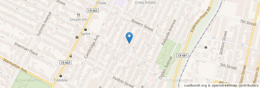 Mapa de ubicacion de Congregation Mount Sinai en الولايات المتّحدة الأمريكيّة, نيو جيرسي, Hudson County, Jersey City.