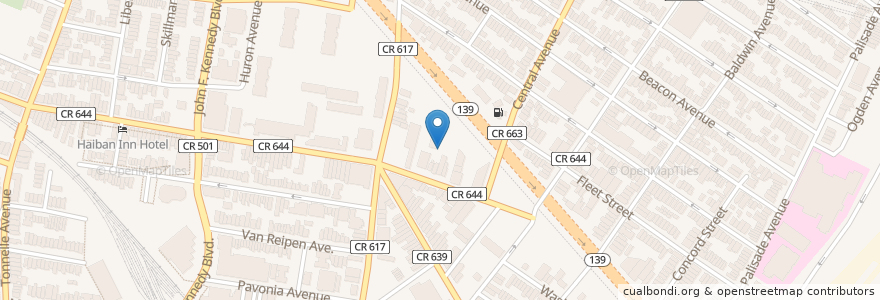 Mapa de ubicacion de Saint Paul's Evangelical Lutheran Church en Amerika Syarikat, New Jersey, Hudson County, Jersey City.