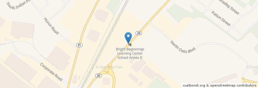 Mapa de ubicacion de NuView Academy School en Estados Unidos De América, Nueva Jersey, Middlesex County, North Brunswick Township.