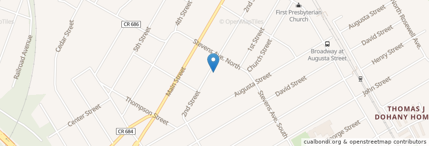 Mapa de ubicacion de Saint Mary Elementary School en Stati Uniti D'America, New Jersey, Middlesex County, South Amboy.