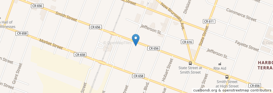 Mapa de ubicacion de Cathedral Preparatory Academy en 美利坚合众国/美利堅合眾國, 新泽西州 / 新澤西州 / 紐澤西州, Middlesex County, Perth Amboy.