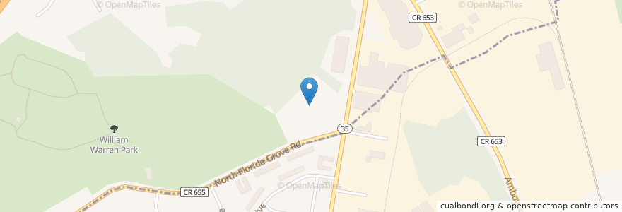 Mapa de ubicacion de Woodbridge Vocational Technical High School en 美利坚合众国/美利堅合眾國, 新泽西州 / 新澤西州 / 紐澤西州, Middlesex County, Woodbridge Township.