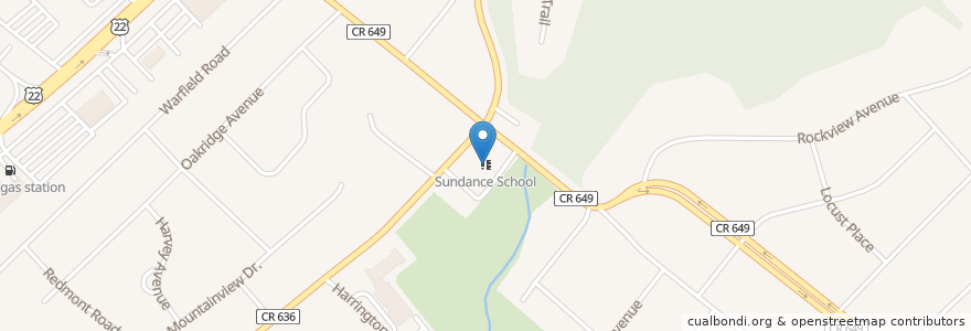 Mapa de ubicacion de Sundance School en Verenigde Staten, New Jersey, Somerset County, North Plainfield.