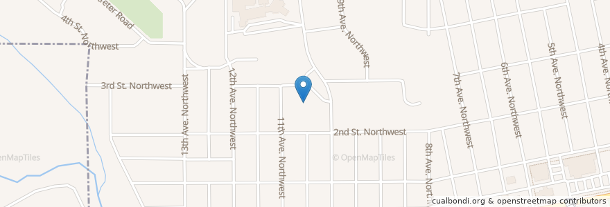 Mapa de ubicacion de Roosevelt School en Verenigde Staten, Noord-Dakota, Morton County, Mandan.