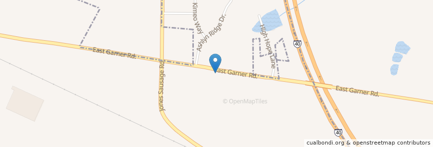 Mapa de ubicacion de Garner Consolidated School en Vereinigte Staaten Von Amerika, Nord-Carolina, Wake County, Garner.