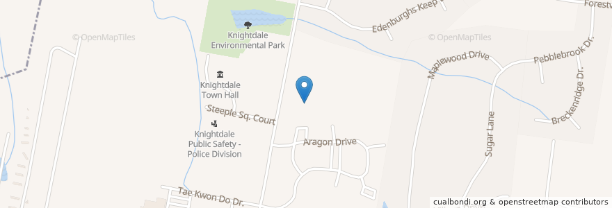 Mapa de ubicacion de Lockhart Elementary School en United States, North Carolina, Wake County, Knightdale.